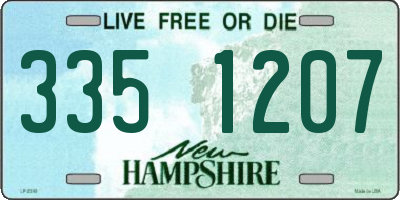 NH license plate 3351207