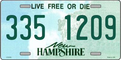 NH license plate 3351209