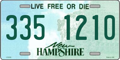 NH license plate 3351210