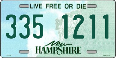 NH license plate 3351211
