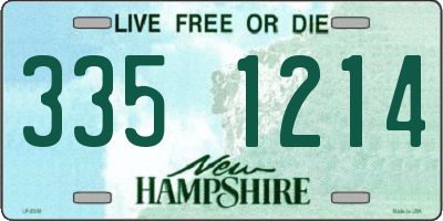 NH license plate 3351214
