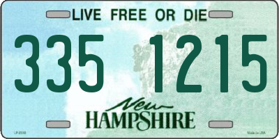 NH license plate 3351215