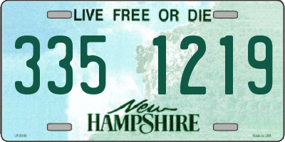 NH license plate 3351219