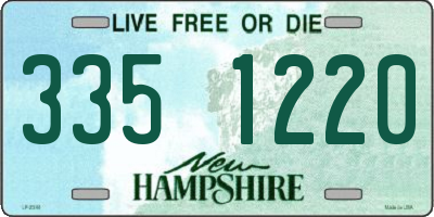 NH license plate 3351220