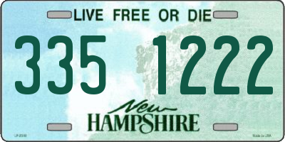 NH license plate 3351222