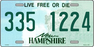 NH license plate 3351224