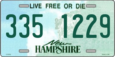 NH license plate 3351229