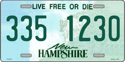 NH license plate 3351230