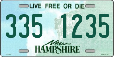 NH license plate 3351235