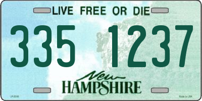 NH license plate 3351237