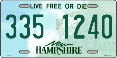 NH license plate 3351240