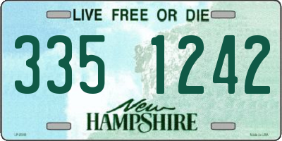 NH license plate 3351242