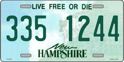 NH license plate 3351244