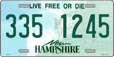 NH license plate 3351245