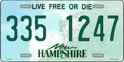 NH license plate 3351247