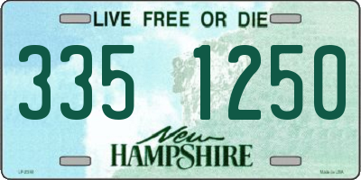 NH license plate 3351250