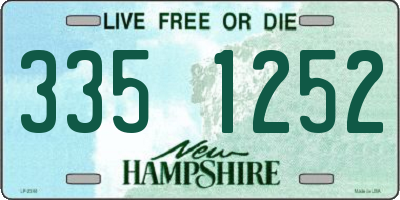 NH license plate 3351252