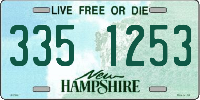NH license plate 3351253