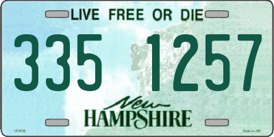 NH license plate 3351257