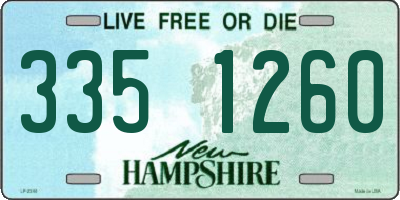 NH license plate 3351260