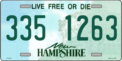 NH license plate 3351263