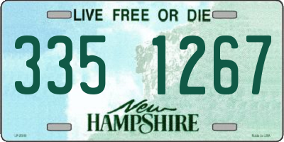 NH license plate 3351267