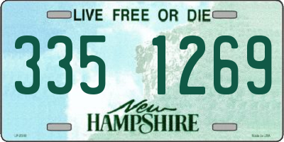 NH license plate 3351269