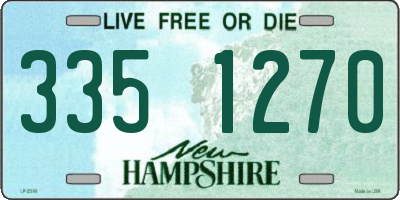 NH license plate 3351270