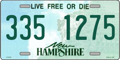 NH license plate 3351275