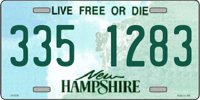 NH license plate 3351283