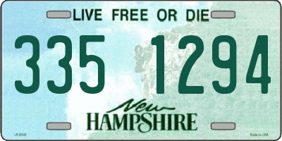 NH license plate 3351294