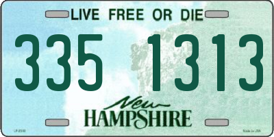 NH license plate 3351313