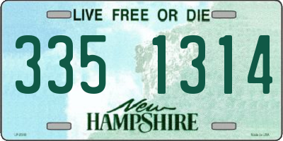 NH license plate 3351314
