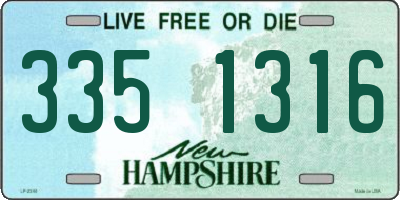 NH license plate 3351316