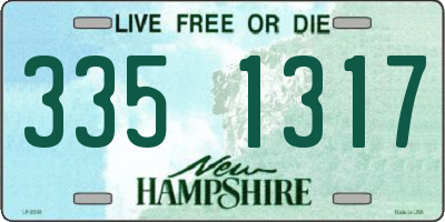 NH license plate 3351317