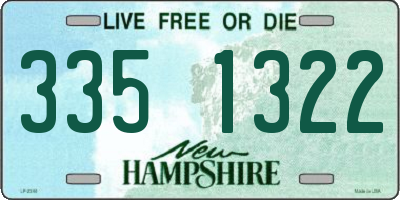 NH license plate 3351322