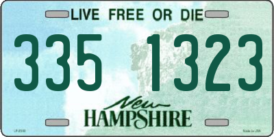 NH license plate 3351323