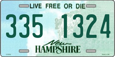 NH license plate 3351324