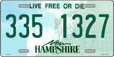 NH license plate 3351327