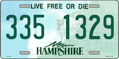 NH license plate 3351329