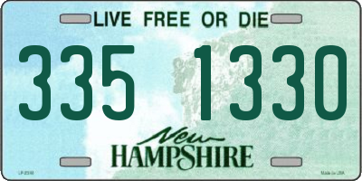 NH license plate 3351330