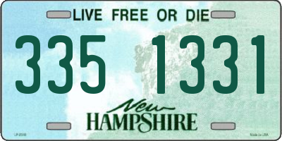 NH license plate 3351331