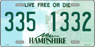 NH license plate 3351332
