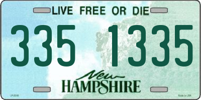 NH license plate 3351335