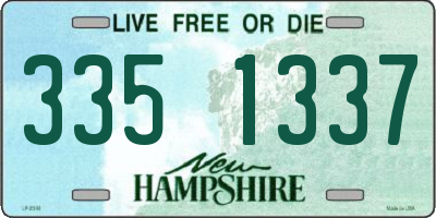 NH license plate 3351337
