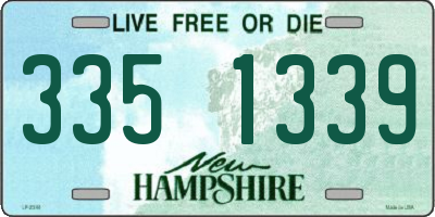 NH license plate 3351339