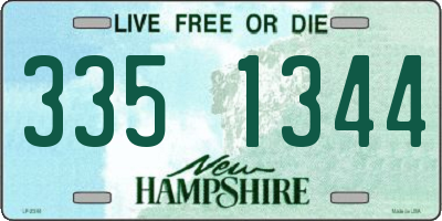 NH license plate 3351344