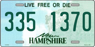 NH license plate 3351370