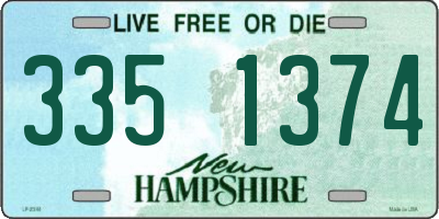 NH license plate 3351374