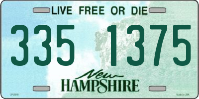 NH license plate 3351375